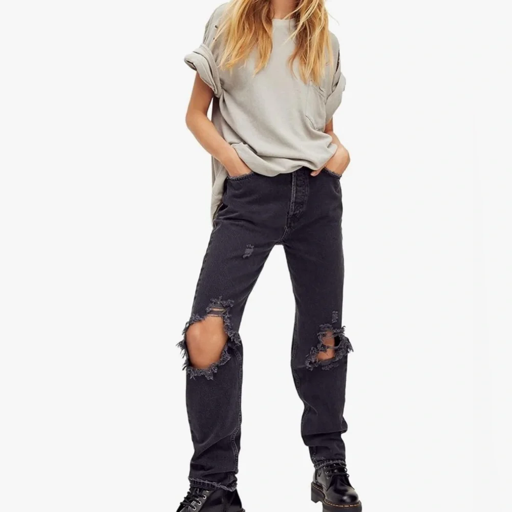 Free People l We The Free The Lasso High Waist Straight Leg Jeans, size 26 - Picture 1 of 11